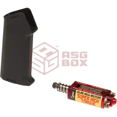 Ares Super High Torque Slim Motor + Amoeba Slim Pistol Grip Black