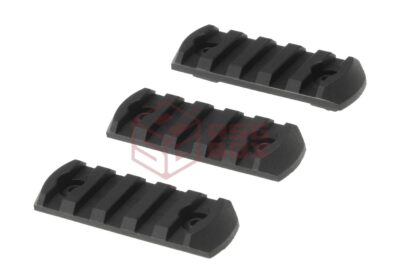 VFC M-Lok Rail Section 5 Slot 3-Pack Black
