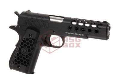 WE M1911 Hex Cut Full Metal GBB Black