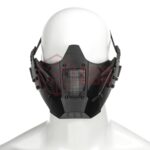 Pirate Arms Warrior Steel Half Face Mask Black