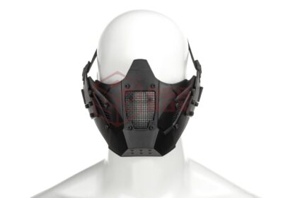 Pirate Arms Warrior Steel Half Face Mask Black