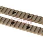 Amoeba 5 Inch M-LOK Plastic Rail 2-Pack Dark Earth