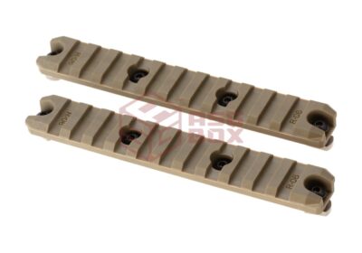 Amoeba 5 Inch M-LOK Plastic Rail 2-Pack Dark Earth