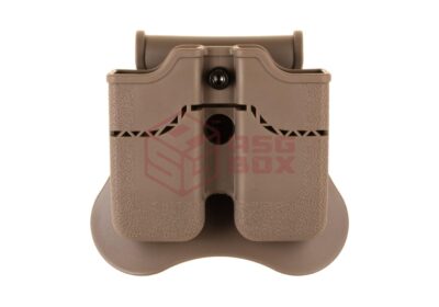 Amomax Double Mag Pouch für WE / KJW / KWA / TM 1911 Dark Earth