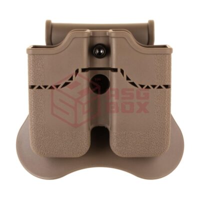 Amomax Double Mag Pouch für WE / KJW / KWA / TM 1911 Dark Earth