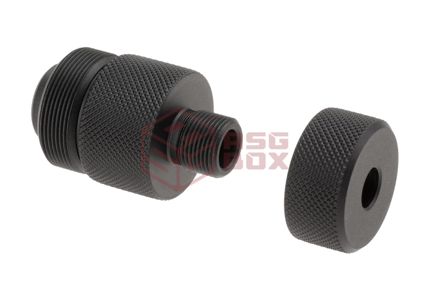 Action Army T10 Sound Suppressor Connector Type A Black OD-TM-10858006000 27617 T10-32 ASGBOX
