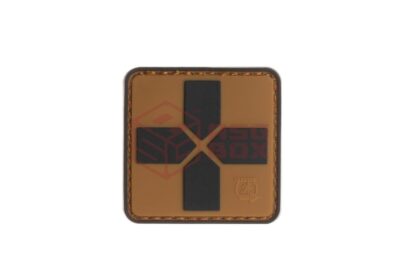 JTG Red Cross Rubber Patch 40mm Coyote