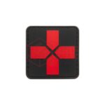 JTG Red Cross Rubber Patch 40mm Blackmedic