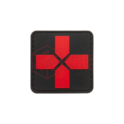 JTG Red Cross Rubber Patch 40mm Blackmedic