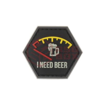 JTG I need Beer Rubber Patch Red