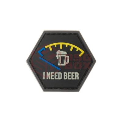 JTG I need Beer Rubber Patch Blue