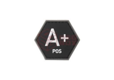 JTG Bloodgroup Hexagon Rubber Patch A Pos SWAT