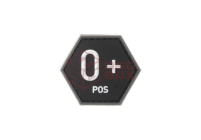 JTG Bloodgroup Hexagon Rubber Patch 0 Pos SWAT