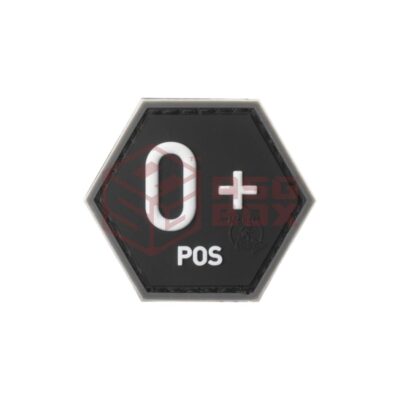 JTG Bloodgroup Hexagon Rubber Patch 0 Pos SWAT