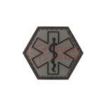JTG Paramedic Hexagon Rubber Patch Ranger Green