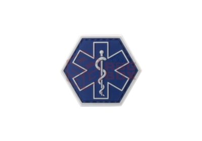 JTG Paramedic Hexagon Rubber Patch Blue