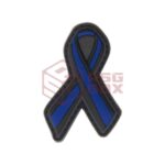 JTG Thin Blue Line Ribbon Rubber Patch Multicolor