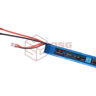 Nimrod Lipo 7.4V 1300mAh 25C Stock Tube Type T-Plug Blue