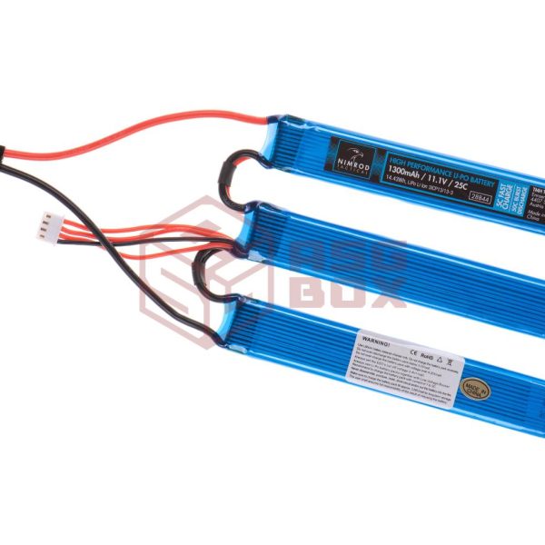Nimrod Lipo 11.1V 1300mAh 25C Split Type Blue