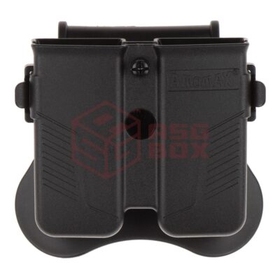 Amomax Universal Double Magazine Pouch Black