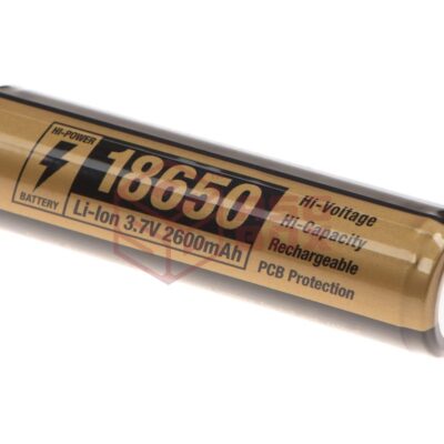 Clawgear 18650 Battery 3.7V 2600mAh Black/Red