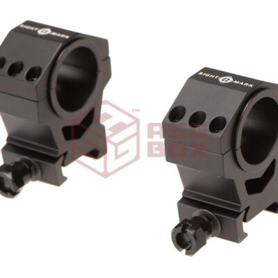 Sightmark 30mm / 25.4mm Tactical Mounting Rings - High Height Black
