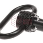Leapers Heavy Duty Steel Push Button QD Sling Swivel 1.4 Inch