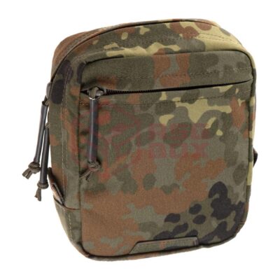 Clawgear Medium Vertical Utility Pouch Zipped Core Flecktarn