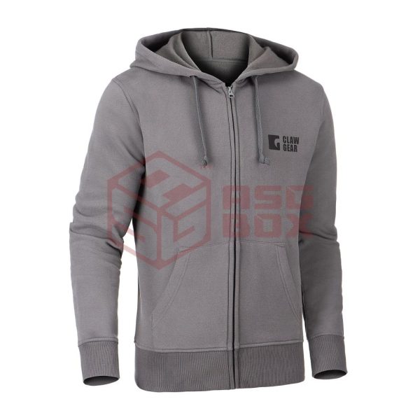 Clawgear CG Logo Zip Hoodie Wolf Grey XL