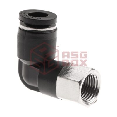 EpeS HPA 6mm Hose Coupling 90 Degree - Inner 1/8 NPT