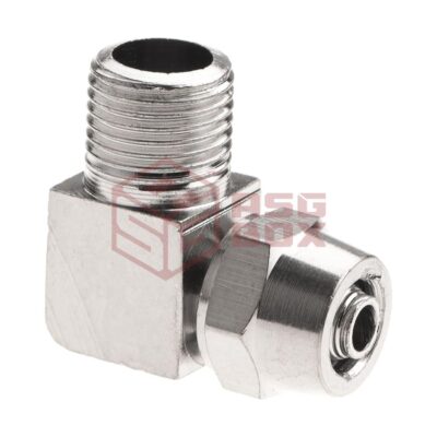 EpeS HPA 6mm Hose Coupling with Screwed Catch 90 Degree - Outer 1/8 NPT