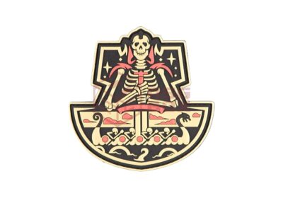 JTG Ghost Ship Skull Rubber Patch Desert