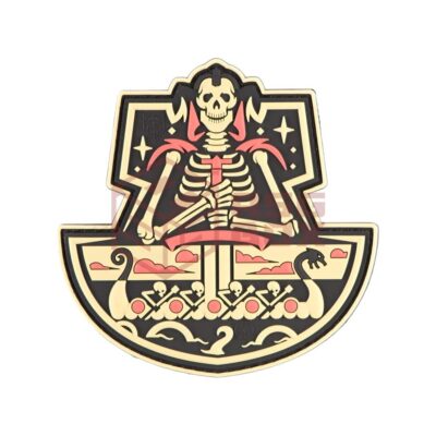 JTG Ghost Ship Skull Rubber Patch Desert