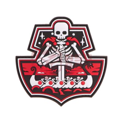 JTG Ghost Ship Skull Rubber Patch Multicolor
