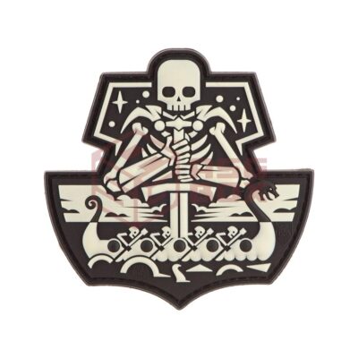 JTG Ghost Ship Skull Rubber Patch Glow