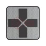 JTG Big Red Cross Medic Rubber Patch Grey