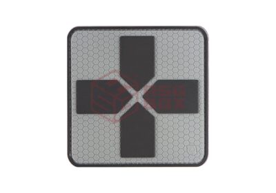 JTG Big Red Cross Medic Rubber Patch Grey