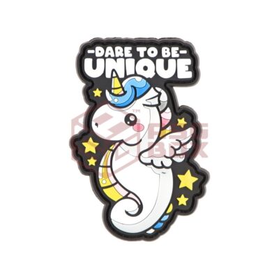 JTG Dare To Be Unique Rubber Patch Multicolor