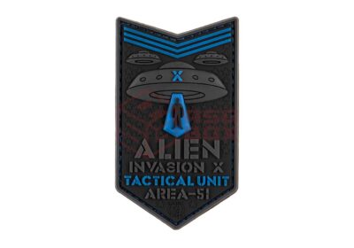 JTG Alien Invasion X-Files Patch Blue