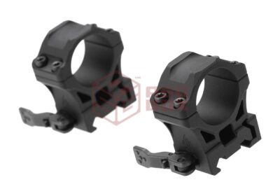 Leapers Accu-Sync QR 25.4mm Medium Profile Rings Black