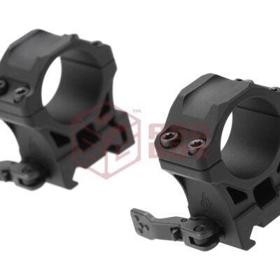 Leapers Accu-Sync QR 25.4mm Medium Profile Rings Black