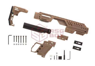 SLONG MPG Carbine Full Kit for Glock GBB Tan