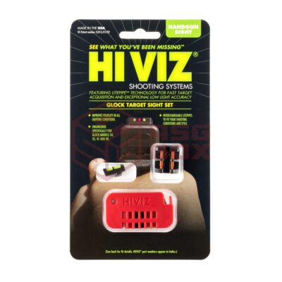 HIVIZ Fiber Sight Set for Glock 17/19