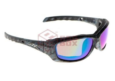 Wiley X WX Gravity Captivate Polarized Green Mirror Kryptek Neptune