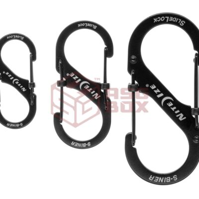 Nite Ize S-Biner Stainless Steel SlideLock 3pcs Black