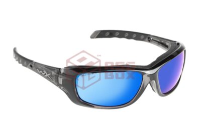 Wiley X WX Gravity Captivate Polarized Blue Mirror Black