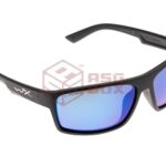 Wiley X WX Peak Captivate Polarized Blue Mirror Black