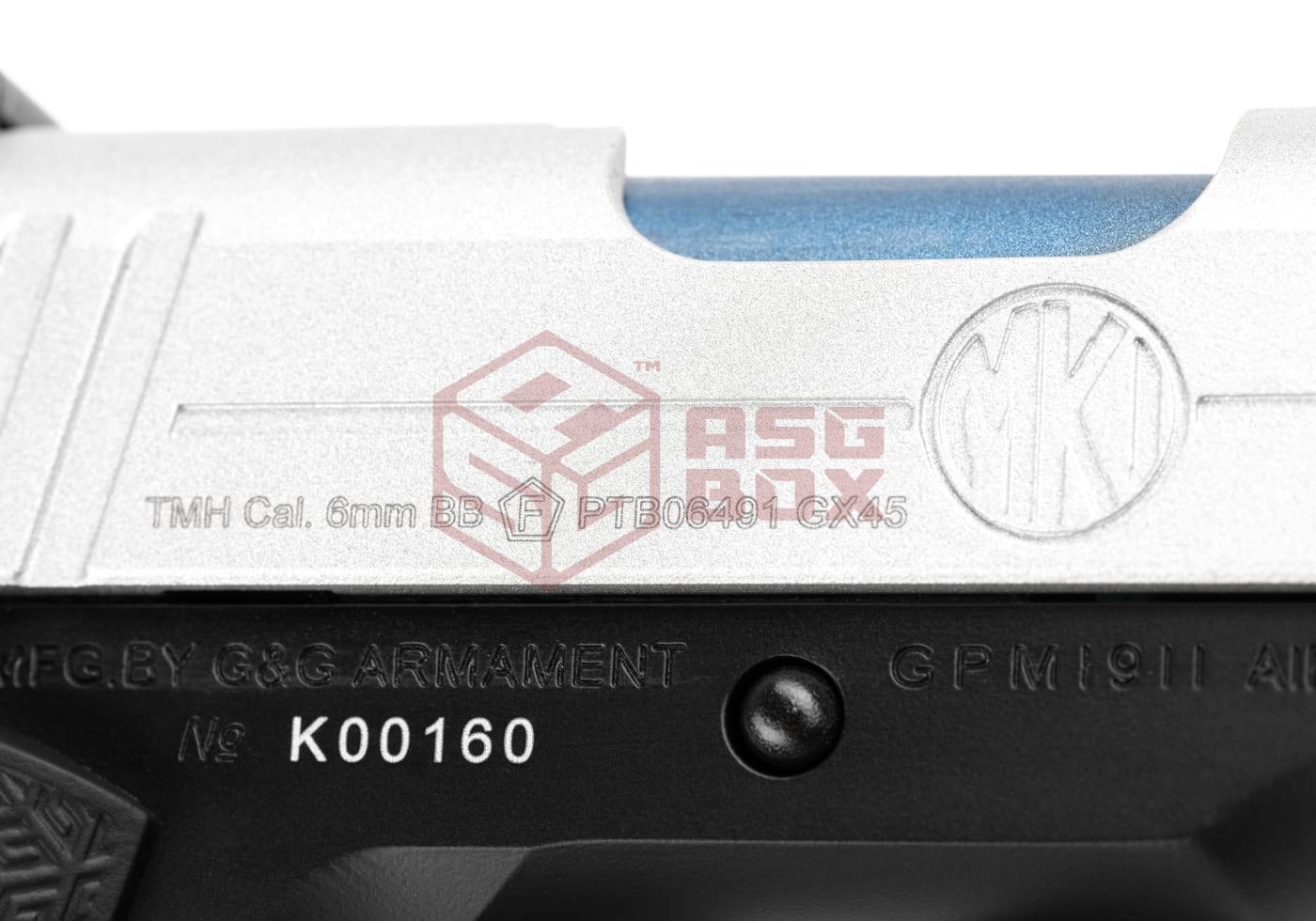GX45 Mk.I Metal Version GBB Silver OD-TM-12277741500 44592 GAS-GPM-MKI-SBB-ECM ASGBOX