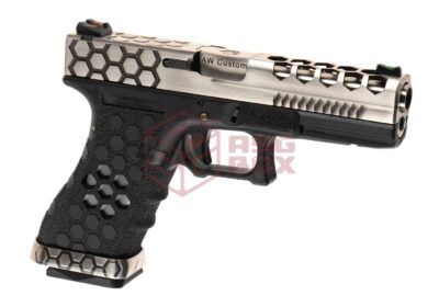 AW Custom VX0200 Hex Cut Full Metal GBB Silver