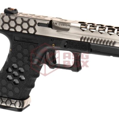 AW Custom VX0200 Hex Cut Full Metal GBB Silver